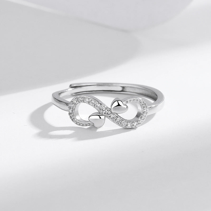 s925 Sterling Silver Infinity Love Ring