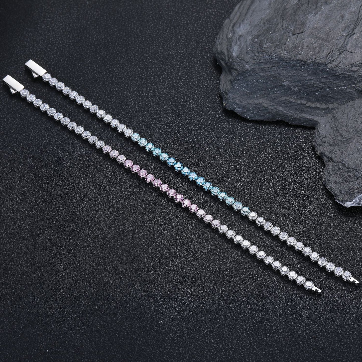 Sparkling Gradient Zirconia Tennis Bracelet