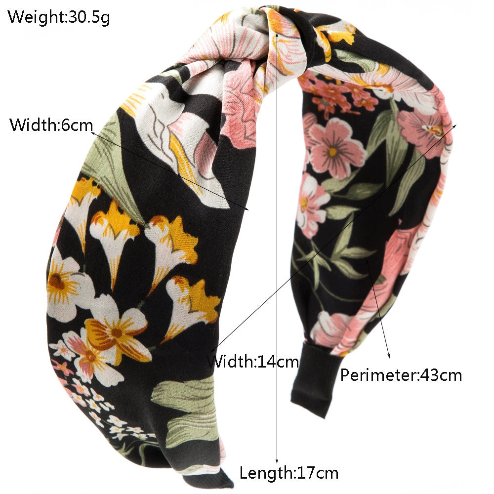 Fashion Bohemian-Style Floral Fabric Headband