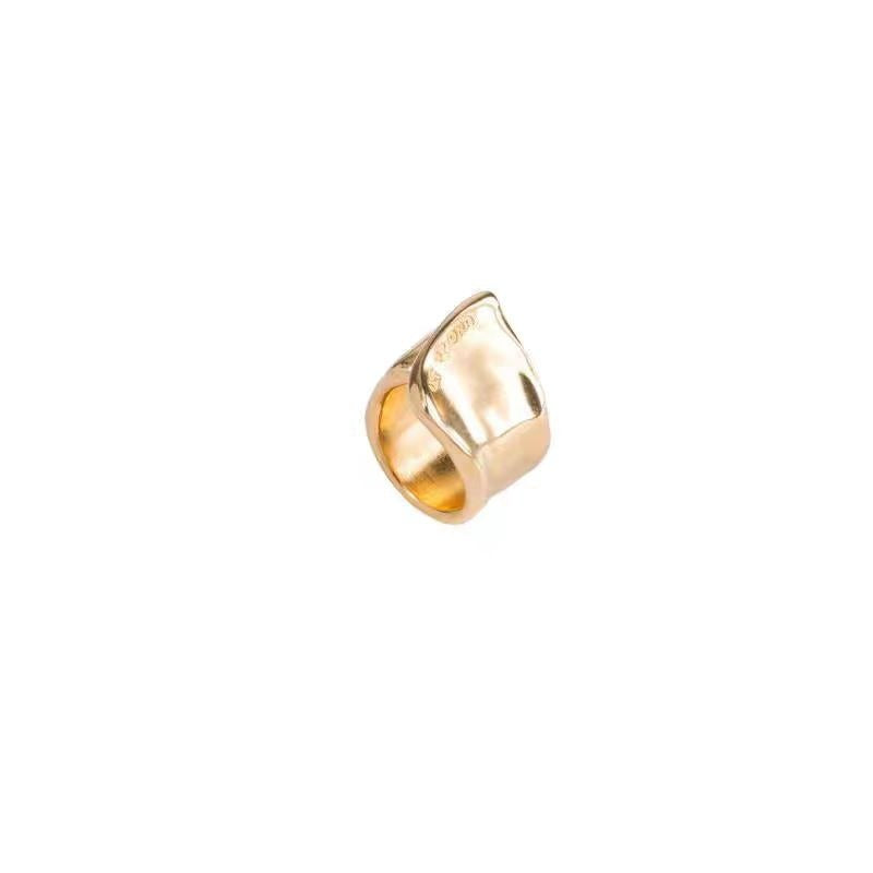 UNOde50 Minimalist Wide Band Open Ring