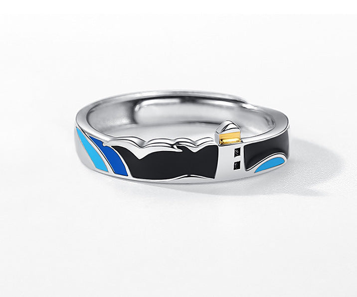 Lovers' Rings S925 Silver Couple Rings for Men and Women Wedding Rings