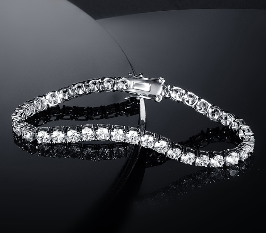 Classic 18K Gold Plated Tennis Bracelet with Full Diamonds