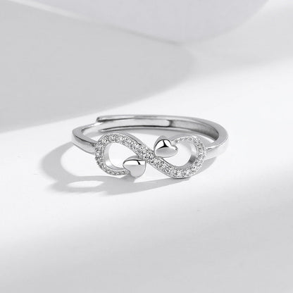 s925 Sterling Silver Infinity Love Ring
