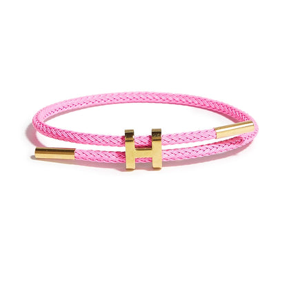 Titanium Steel H-Clasp Waterproof Braided Bracelet