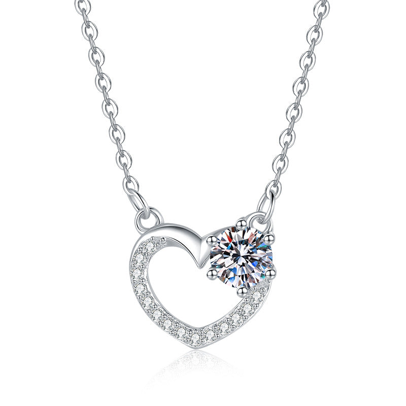 s925 Sterling Silver Heart Necklace