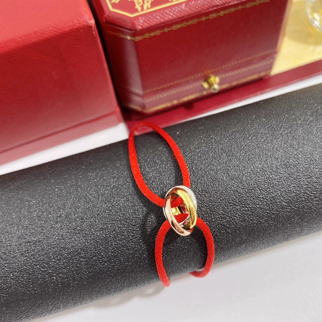 Three-ring circular lucky braided bracelet