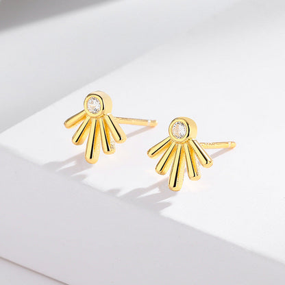 S925 Sterling Silver Earrings - Radiant Zircon Earrings