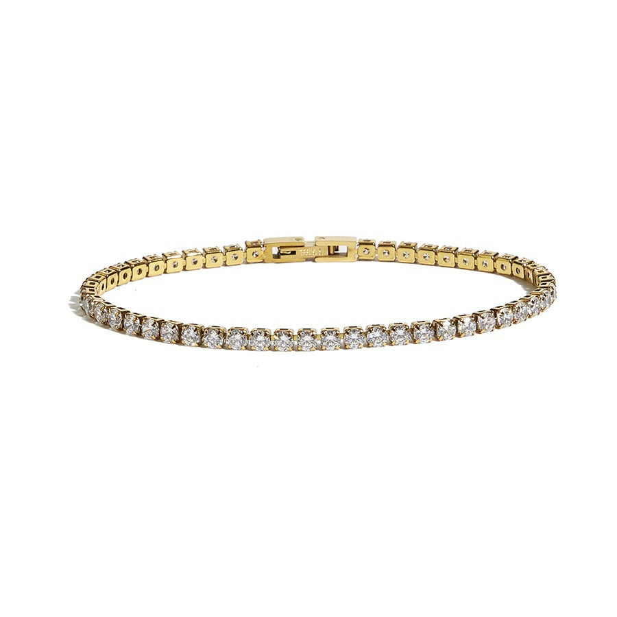 Stylish Sparkling Zircon Tennis Bracelet