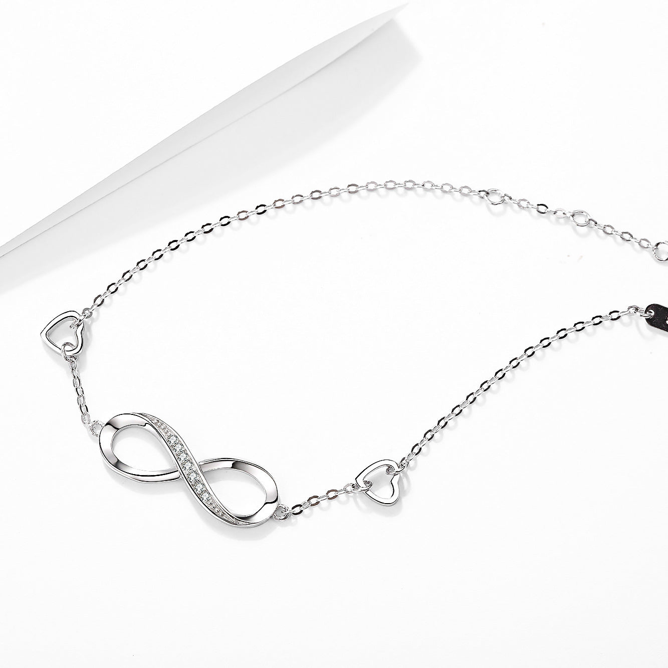 S925 Sterling Silver Infinity Bracelet