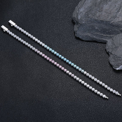 Sparkling Gradient Zirconia Tennis Bracelet