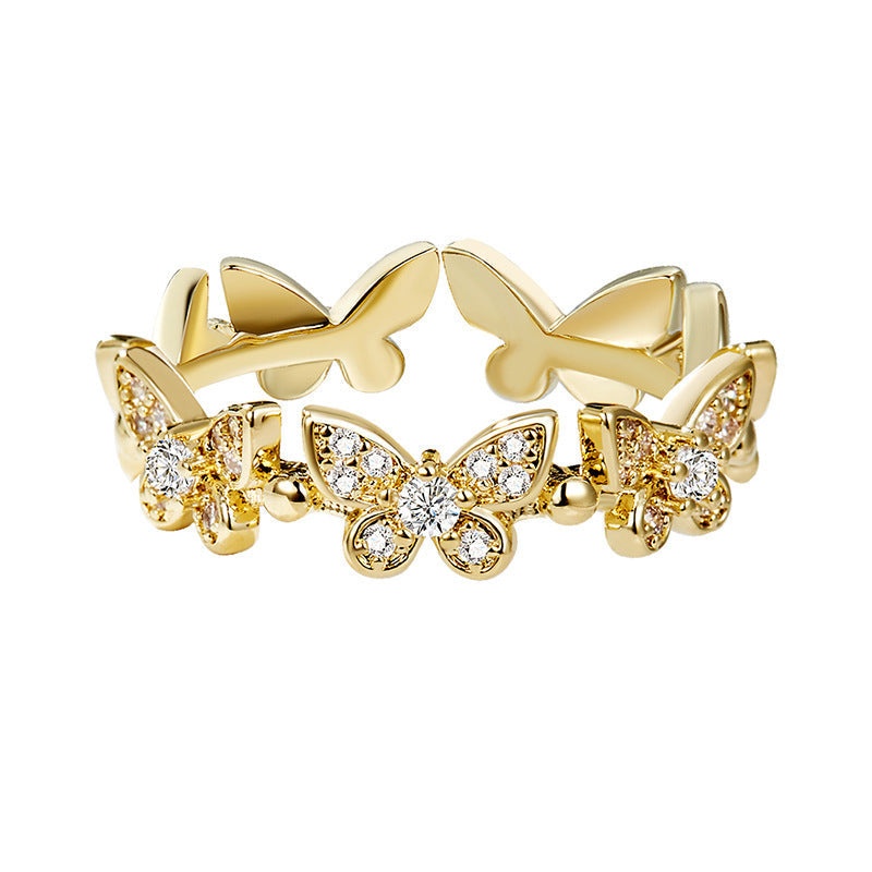 s925 Butterfly Ring - Opening Design