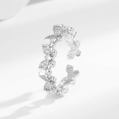 s925 Butterfly Ring - Opening Design