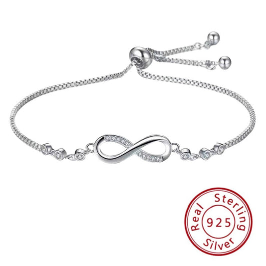 S925 Silver Infinite Stretch Bracelet