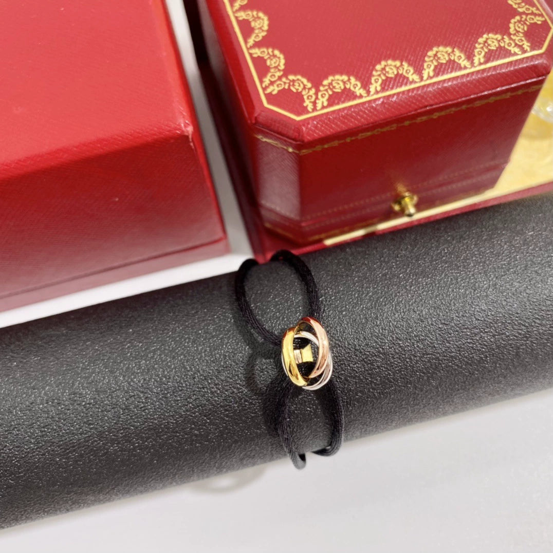 Three-ring circular lucky braided bracelet