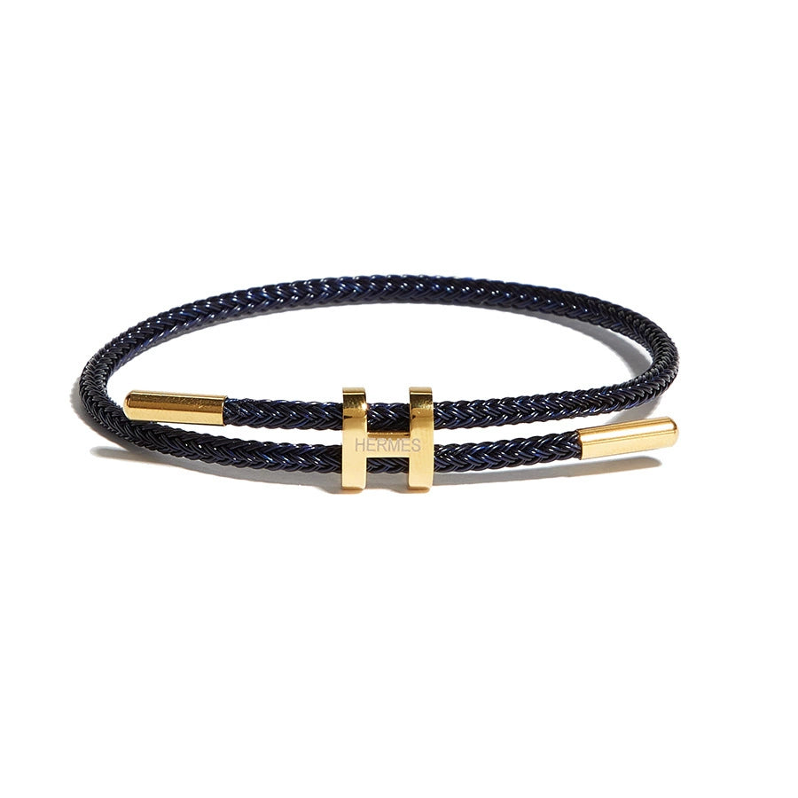 Titanium Steel H-Clasp Waterproof Braided Bracelet