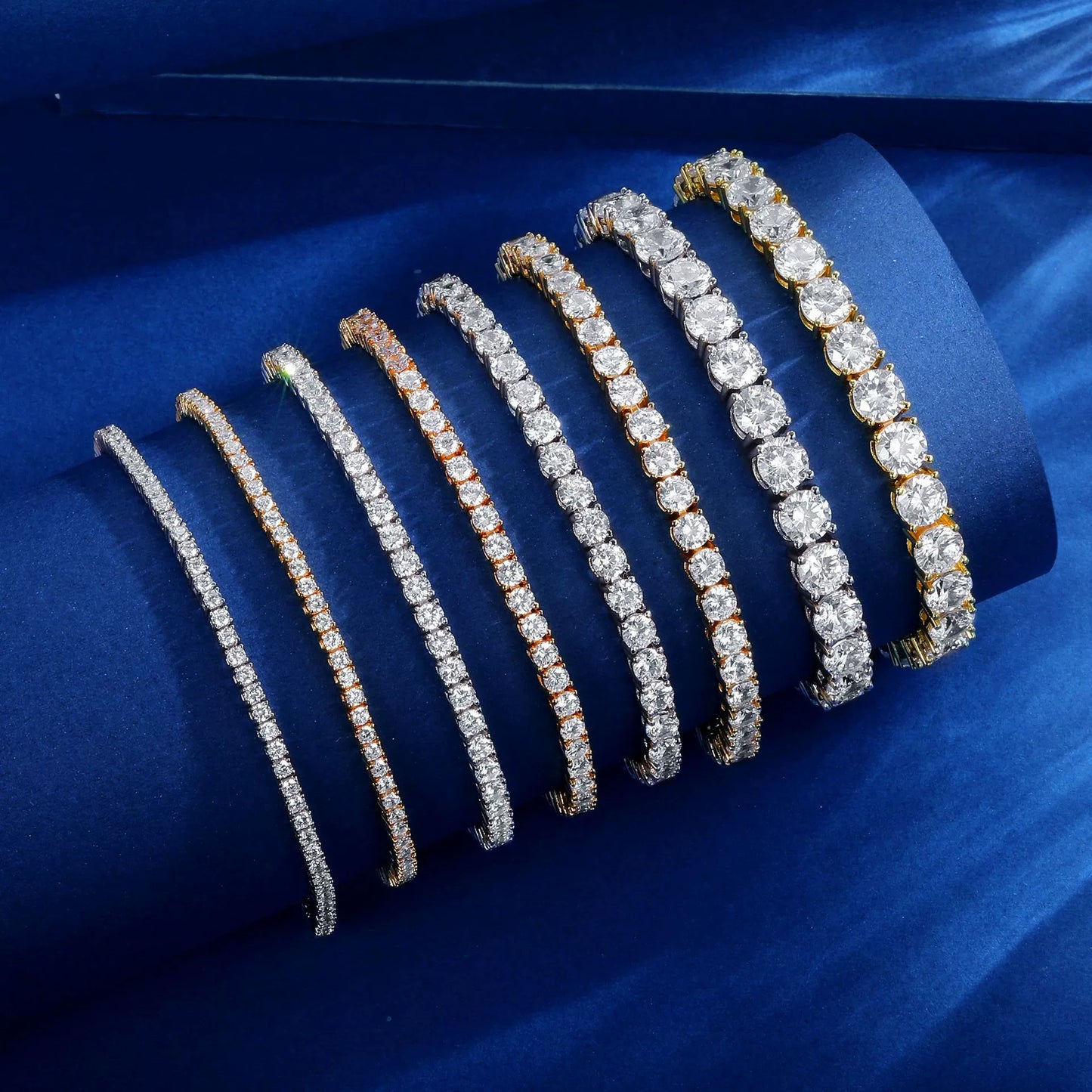 Classic 2mm-7mm Super Sparkling Zircon Tennis Bracelet