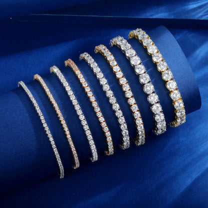 Classic 2mm-7mm Super Sparkling Zircon Tennis Bracelet