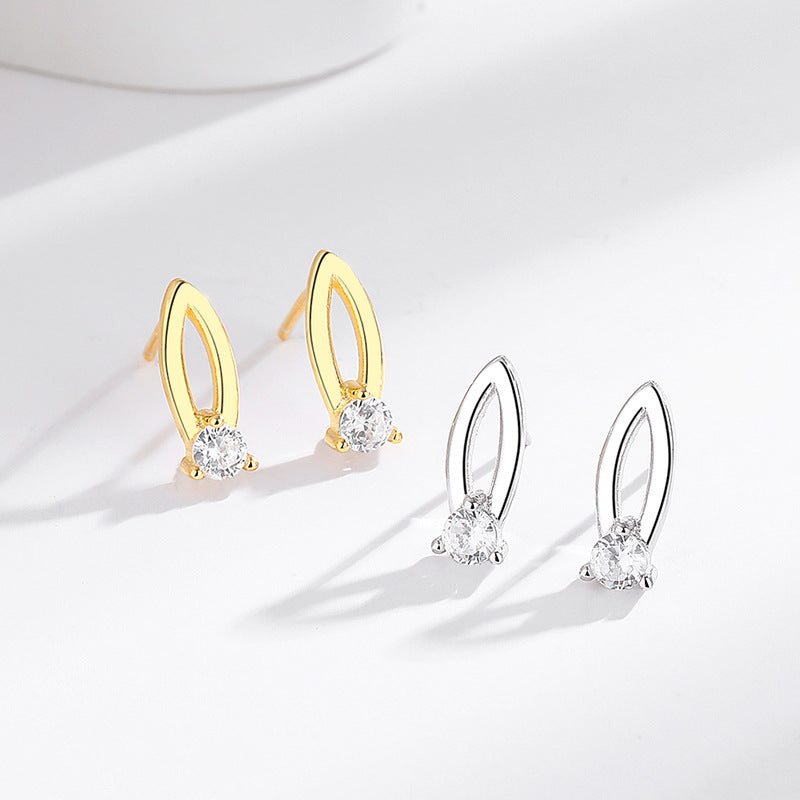 s925 sterling silver oval earrings