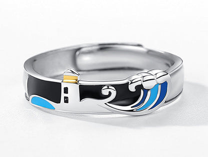 Lovers' Rings S925 Silver Couple Rings for Men and Women Wedding Rings