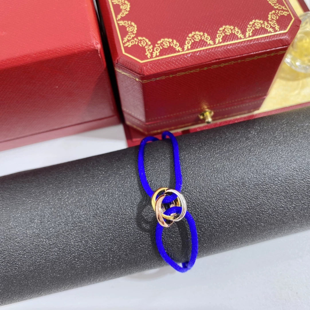 Three-ring circular lucky braided bracelet