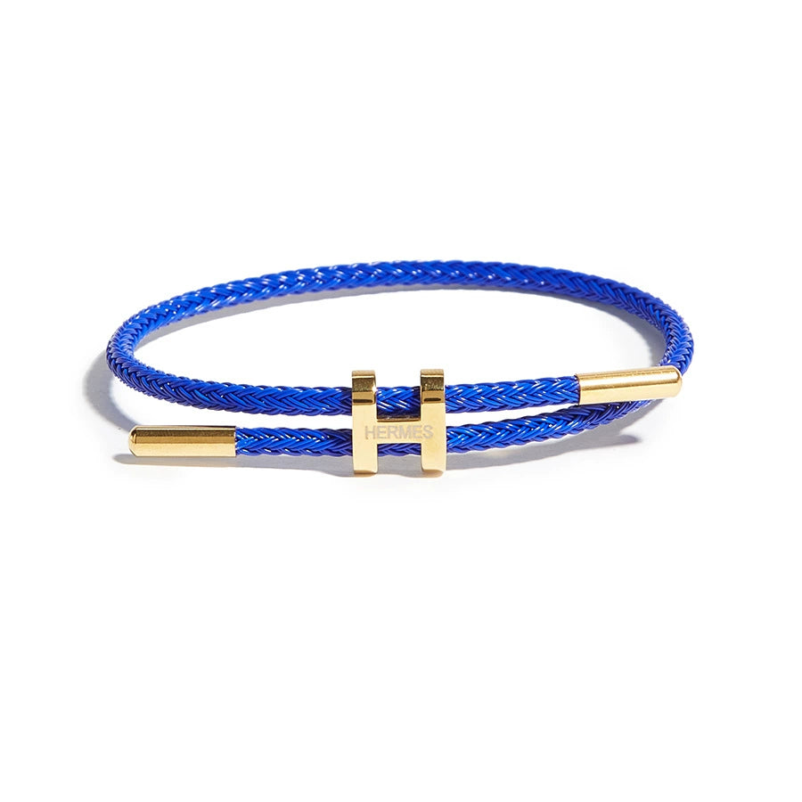 Titanium Steel H-Clasp Waterproof Braided Bracelet