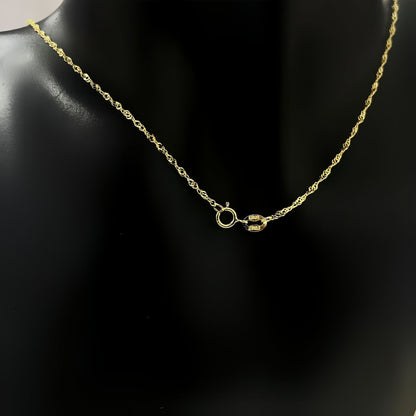 925 Sterling Silver Necklace Wave Chain  Men  Women