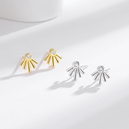 S925 Sterling Silver Earrings - Radiant Zircon Earrings