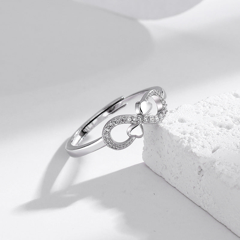 s925 Sterling Silver Infinity Love Ring