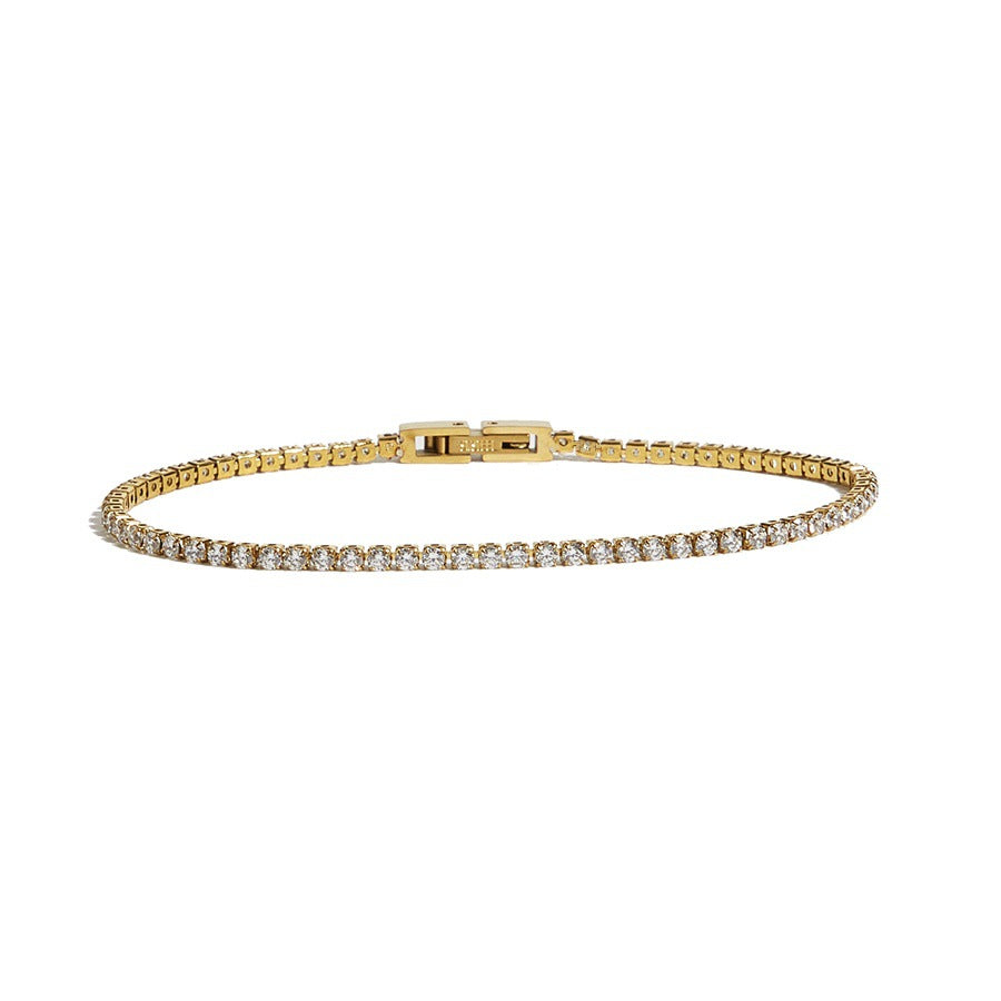 Stylish Sparkling Zircon Tennis Bracelet
