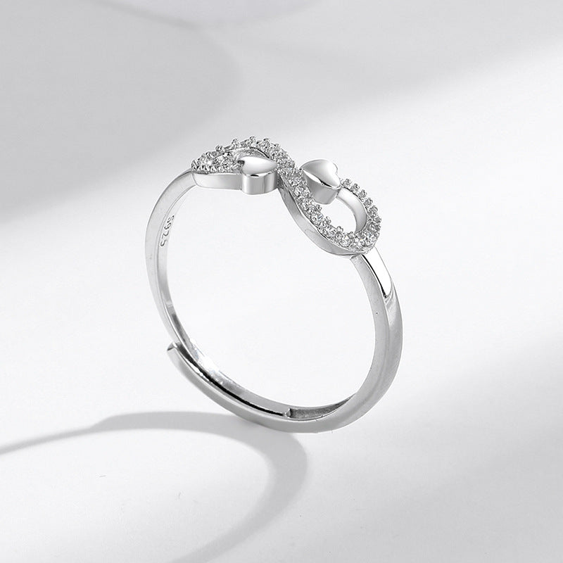 s925 Sterling Silver Infinity Love Ring