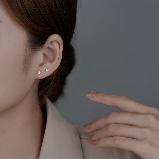 s925 Sterling Silver Moonstone Earrings for Women