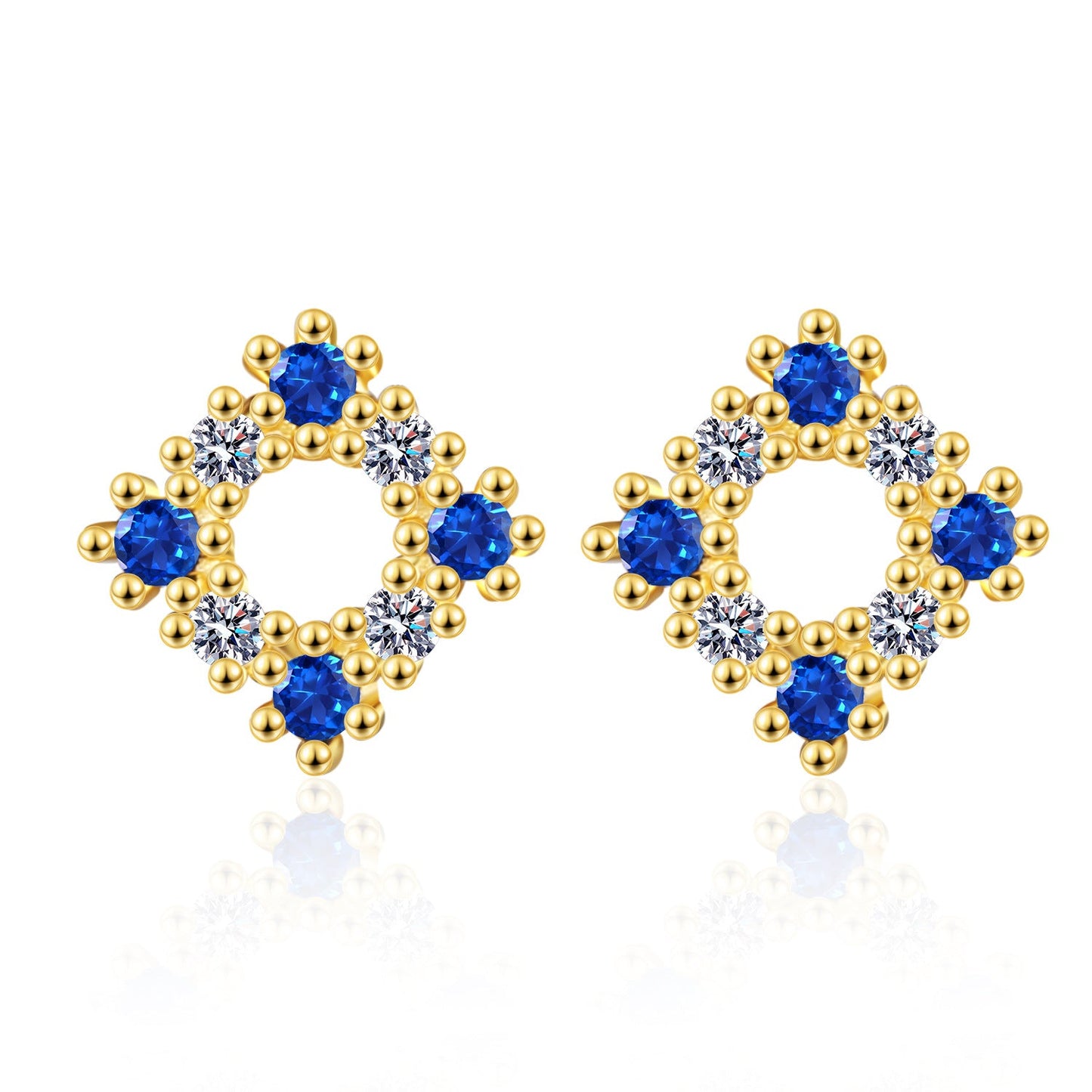 s925 sterling silver square earrings women