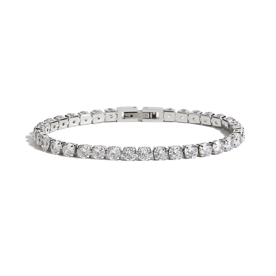 Stylish Sparkling Zircon Tennis Bracelet