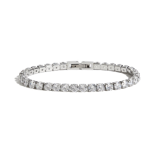 Stylish Sparkling Zircon Tennis Bracelet