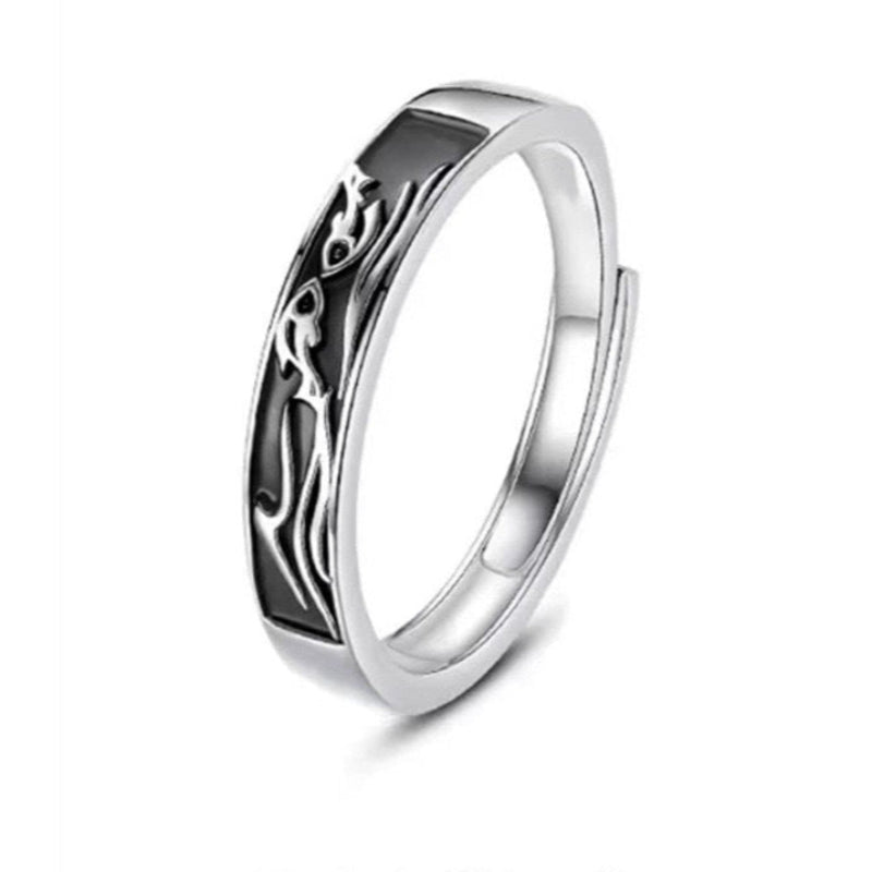 s925 Sterling Silver Couple Ring - Open Ring for Men and Women