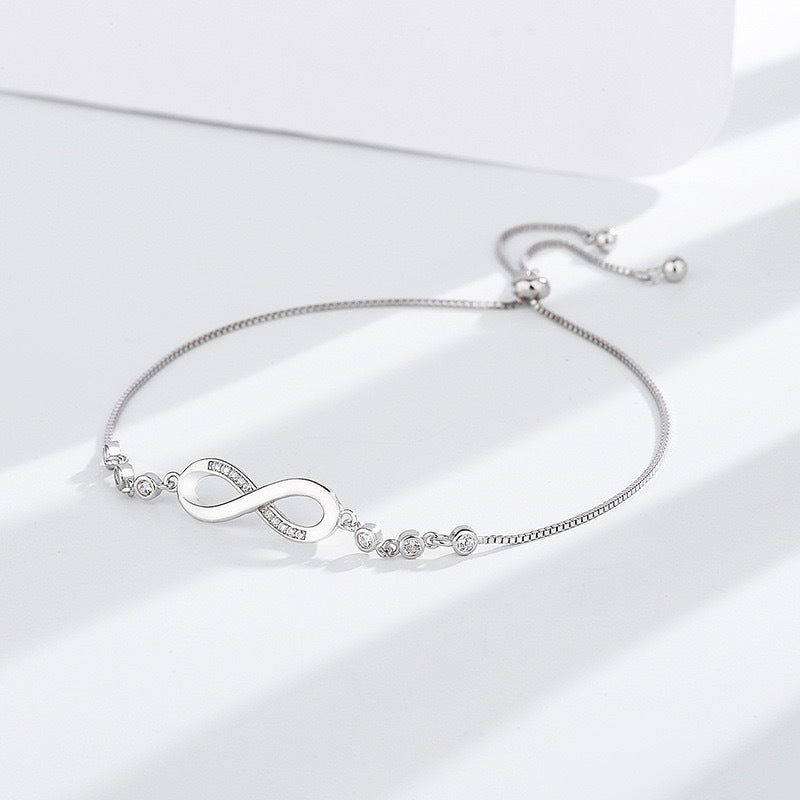 S925 Silver Infinite Stretch Bracelet