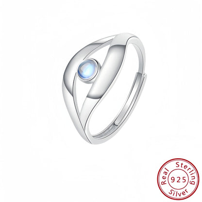 s925 Sterling Silver Moonstone Ring