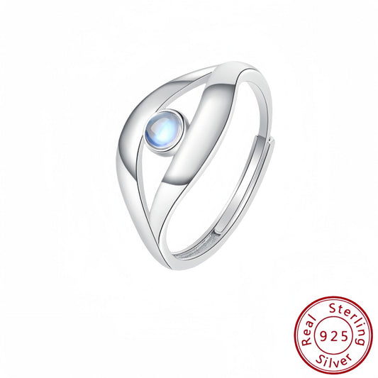 s925 Sterling Silver Moonstone Ring