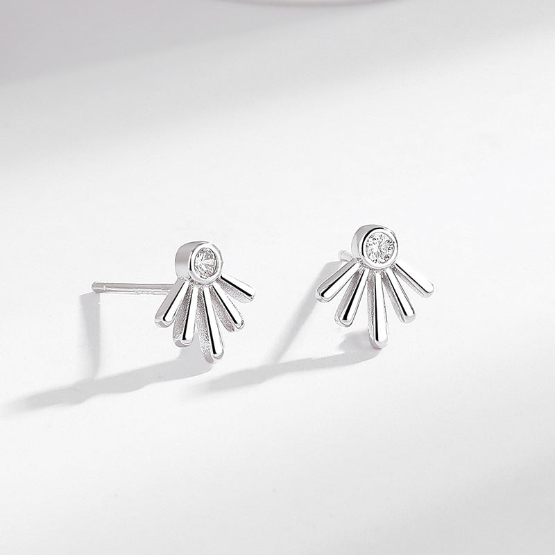 S925 Sterling Silver Earrings - Radiant Zircon Earrings