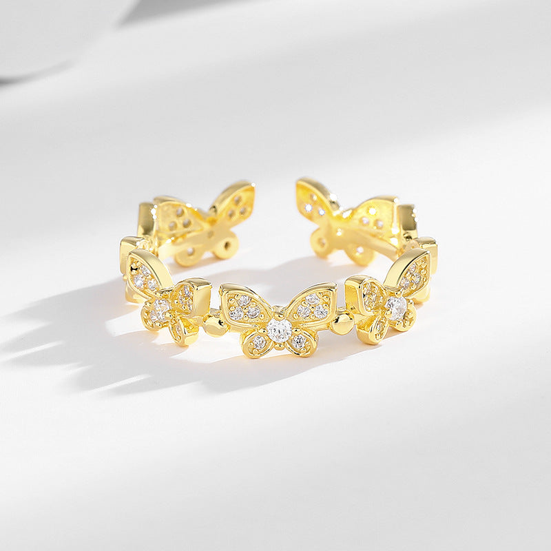 s925 Butterfly Ring - Opening Design
