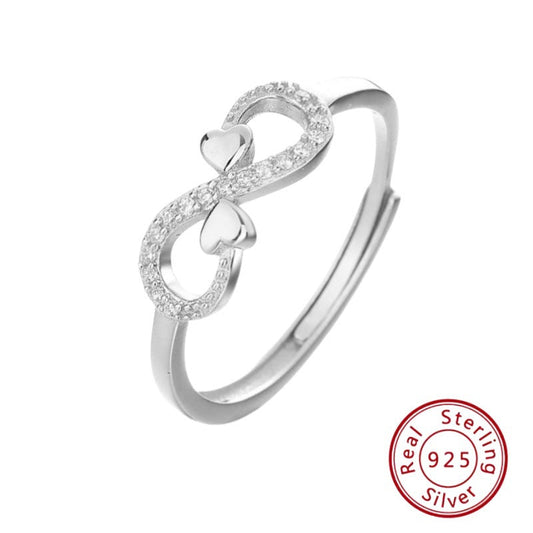 s925 Sterling Silver Infinity Love Ring