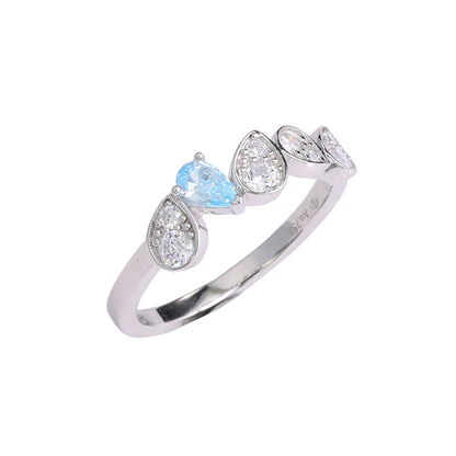 Five-Stone Bezel CZ Eternity Band Ring