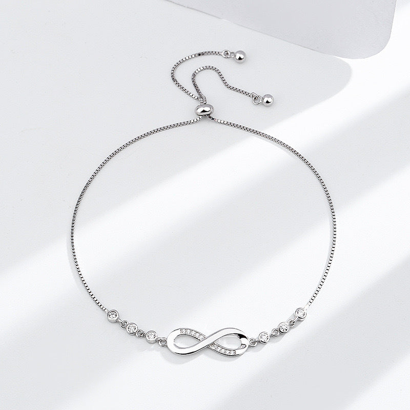 S925 Silver Infinite Stretch Bracelet