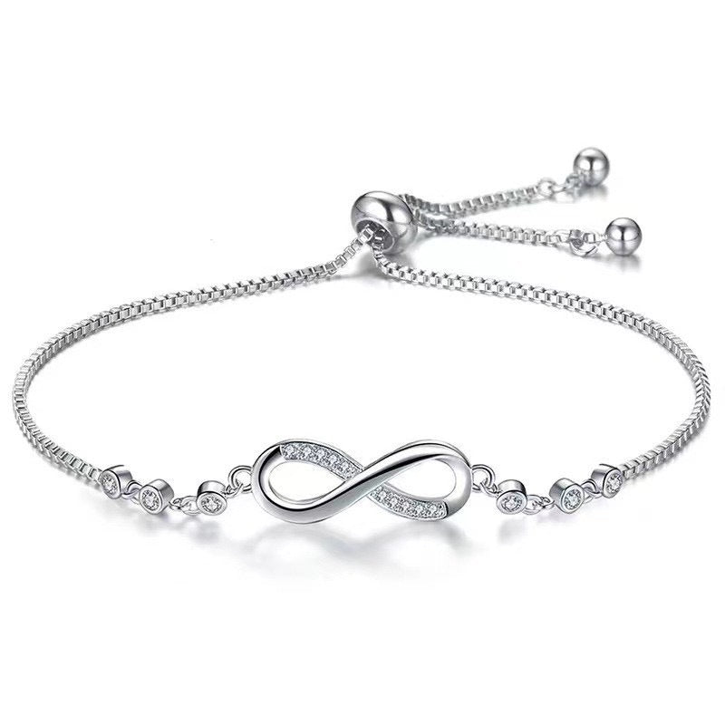 S925 Silver Infinite Stretch Bracelet