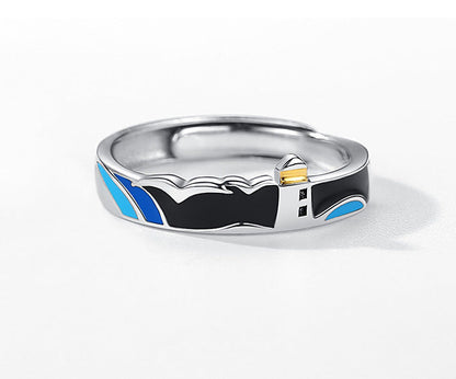 Lovers' Rings S925 Silver Couple Rings for Men and Women Wedding Rings
