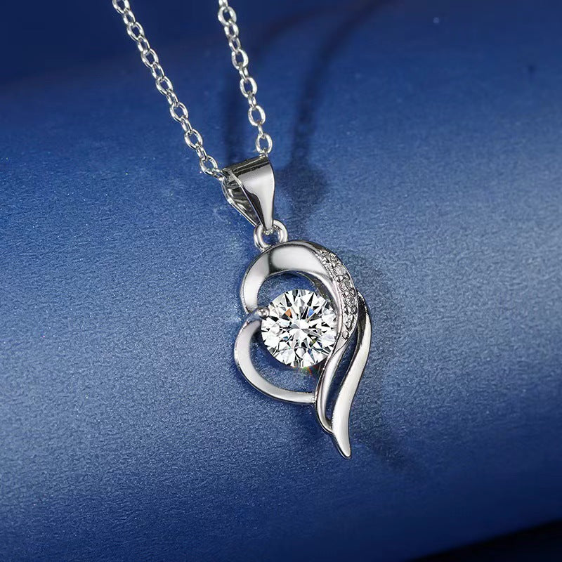 S925 Silver Heartstring Necklace Pendant and Chain