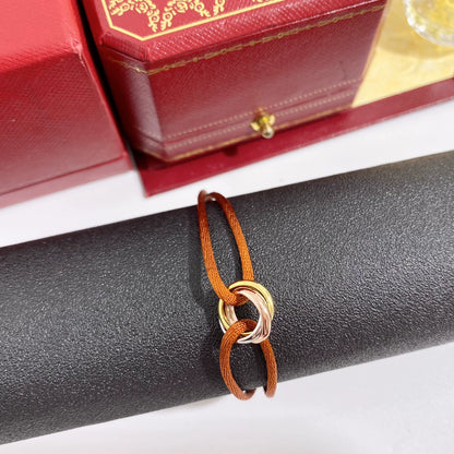 Three-ring circular lucky braided bracelet