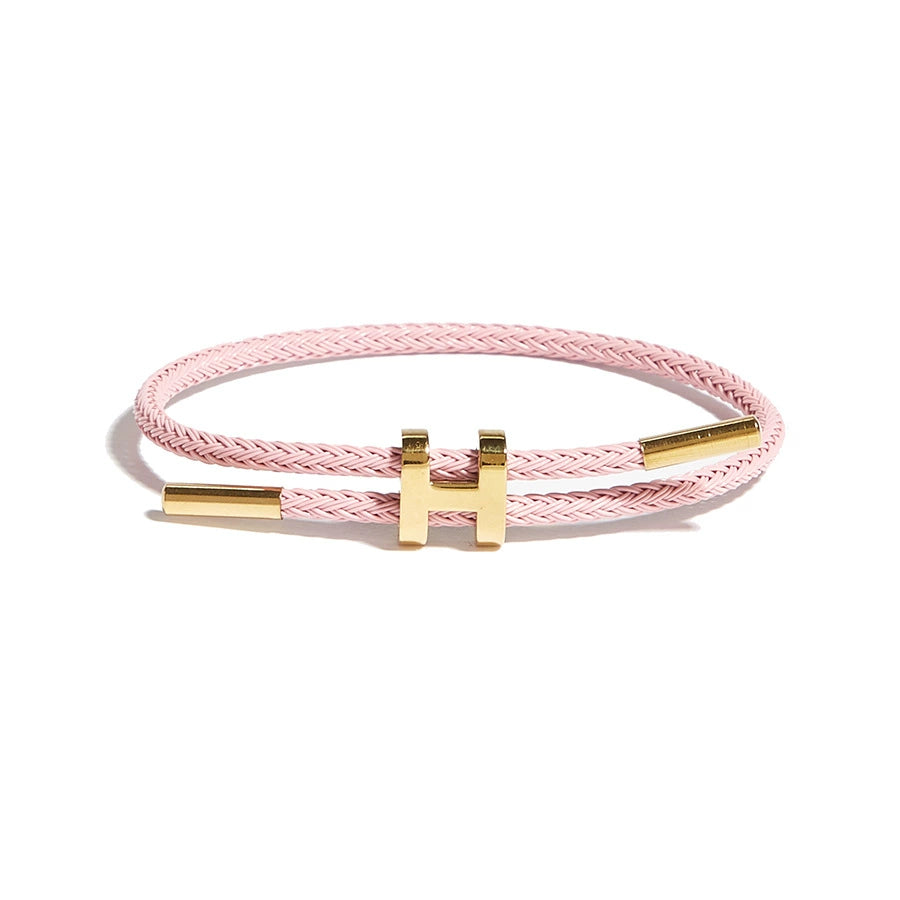 Titanium Steel H-Clasp Waterproof Braided Bracelet