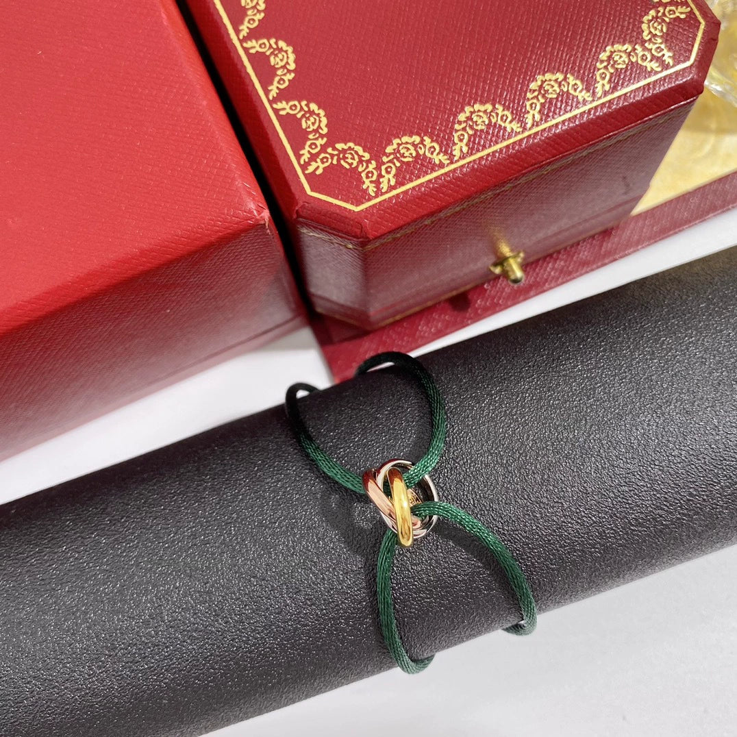 Three-ring circular lucky braided bracelet